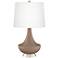 Mocha Gillan Glass Table Lamp with Dimmer