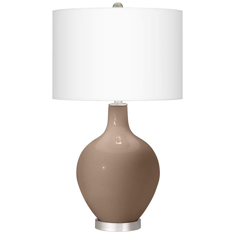 Image 2 Mocha Ovo Table Lamp With Dimmer