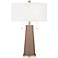 Mocha Peggy Glass Table Lamp