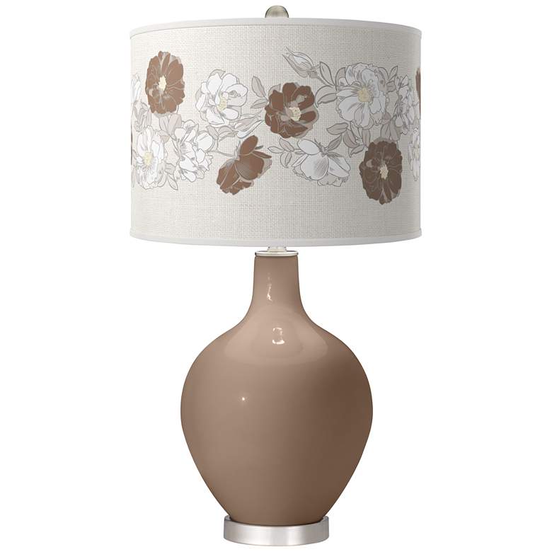 Image 1 Mocha Rose Bouquet Ovo Table Lamp