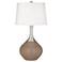Mocha Spencer Table Lamp with Dimmer
