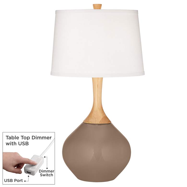 Image 1 Mocha Wexler Table Lamp with Dimmer
