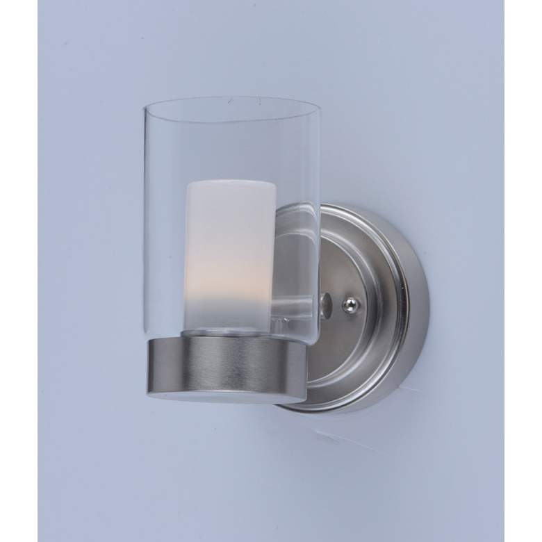 Image 3 Mod 1-Light 5" Wide Satin Nickel Wall Sconce more views