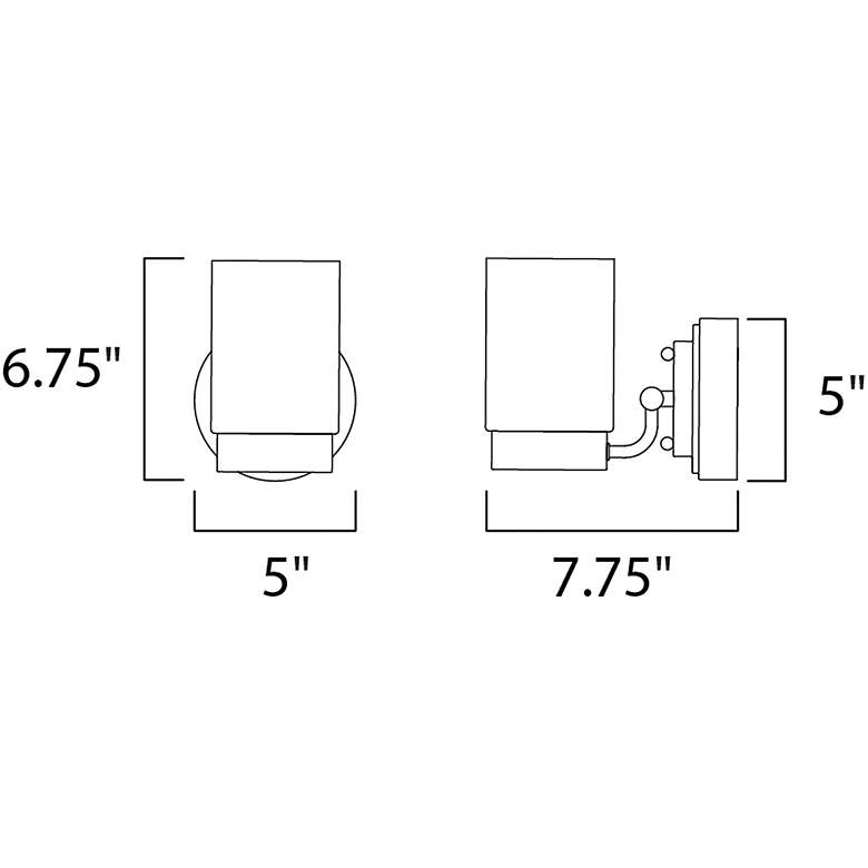 Image 4 Mod 1-Light 5" Wide Satin Nickel Wall Sconce more views