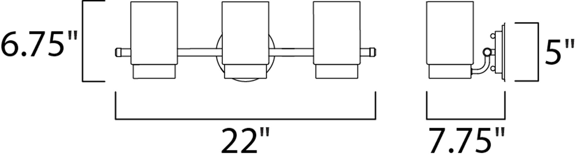 Image 5 Mod 3-Light LED Vanity - Satin Nickel more views