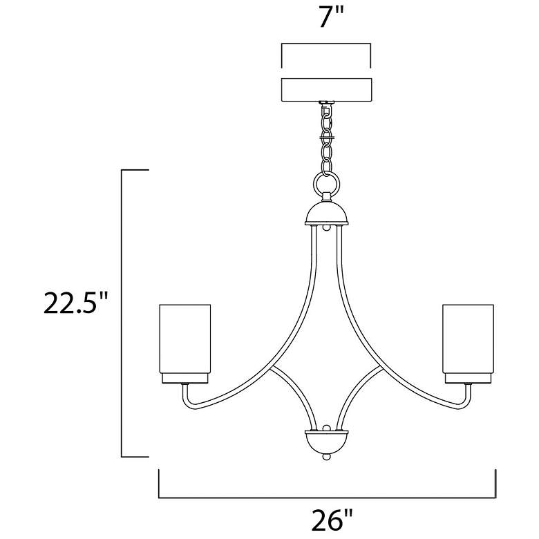 Image 2 Mod 5-Light LED Chandelier more views