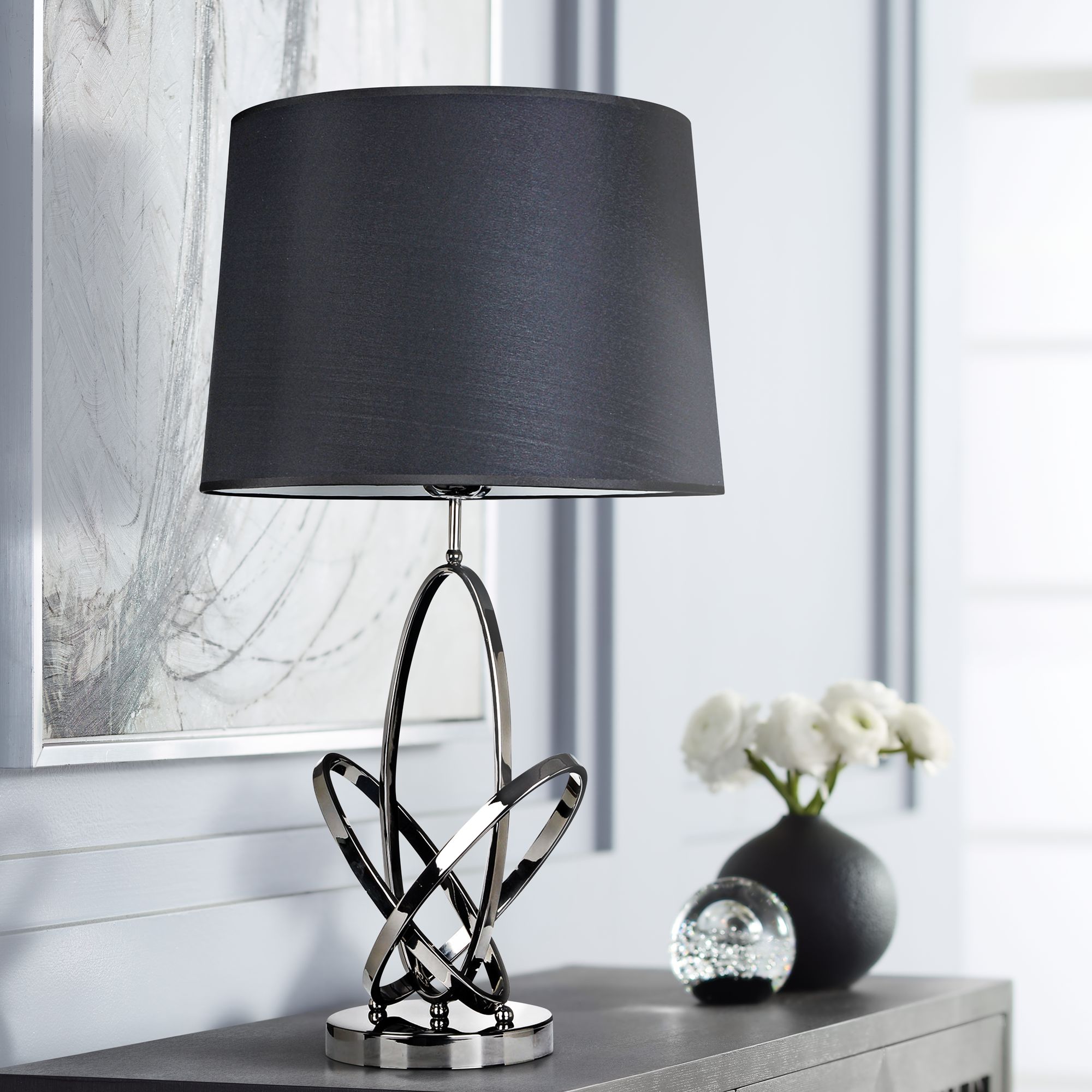 polished chrome table lamps