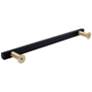 Mod Matte Black Satin Brass Metal 14 1/2"W Appliance Pull