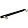 Mod Matte Black Satin Brass Metal 14 1/2"W Appliance Pull