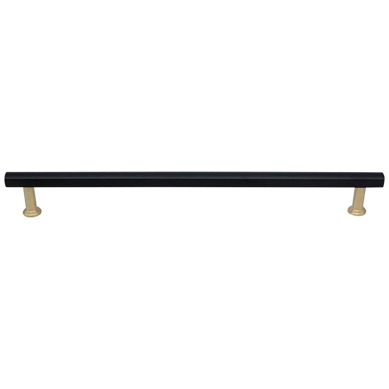 Image 1 Mod Matte Black Satin Brass Metal 20 1/2"W Appliance Pull