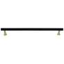 Mod Matte Black Satin Brass Metal 20 1/2"W Appliance Pull