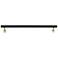 Mod Matte Black Satin Brass Metal 20 1/2"W Appliance Pull