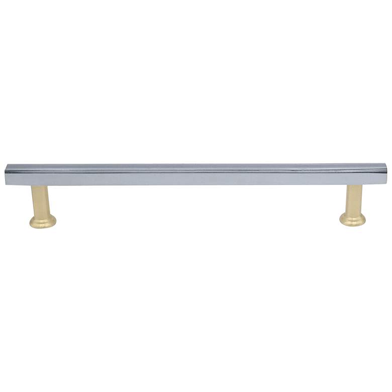Image 1 Mod Polished Chrome, Satin Brass 14 1/2" Wide Appliance Pull