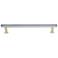 Mod Polished Chrome, Satin Brass 14 1/2" Wide Appliance Pull