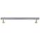 Mod Polished Chrome Satin Brass Metal 9 1/4"W Cabinet Pull