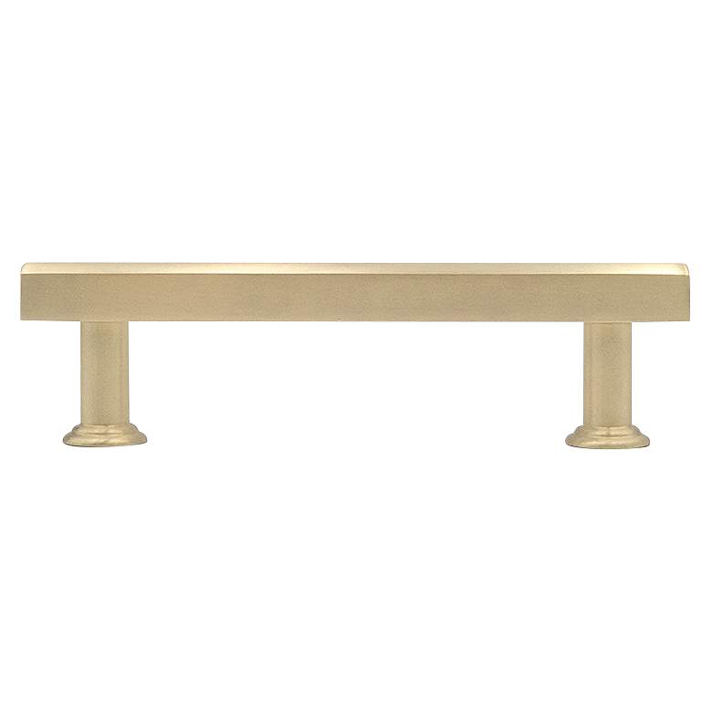 Image 1 Mod Satin Brass Metal 5" Wide Cabinet Pull