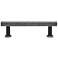 Mod Weathered Nickel Matte Black Metal 5" Wide Cabinet Pull