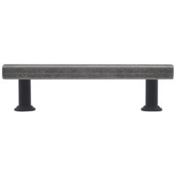 Mod Weathered Nickel Matte Black Metal 5" Wide Cabinet Pull