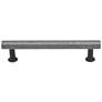 Mod Weathered Nickel Matte Black Metal 6 1/4"W Cabinet Pull