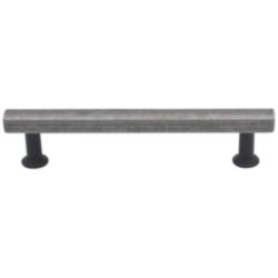 Mod Weathered Nickel Matte Black Metal 6 1/4"W Cabinet Pull