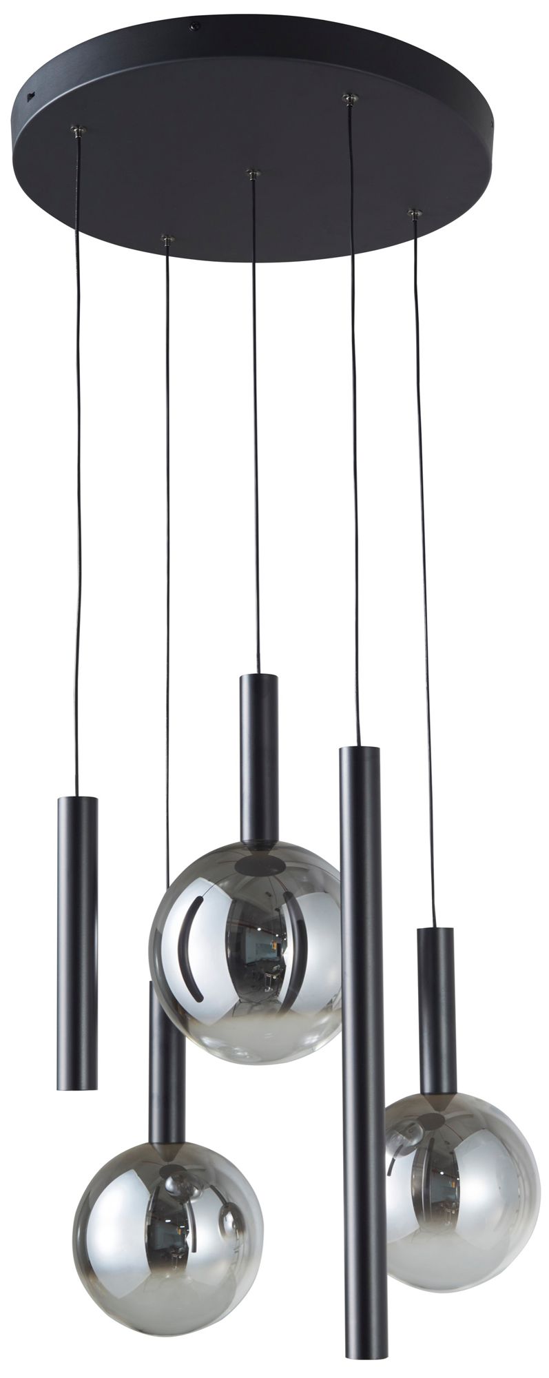 Image 2 Modella 21" Wide 5-Light Black Pendant more views