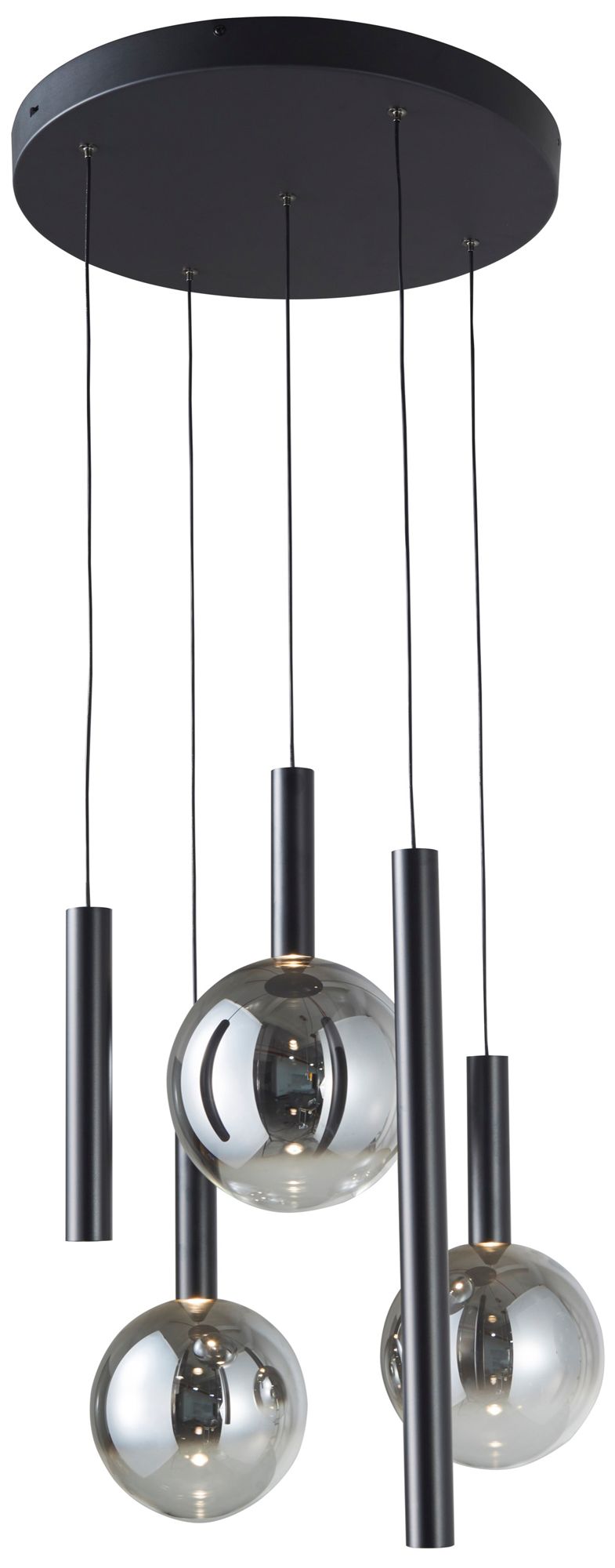 Image 4 Modella 21" Wide 5-Light Black Pendant more views