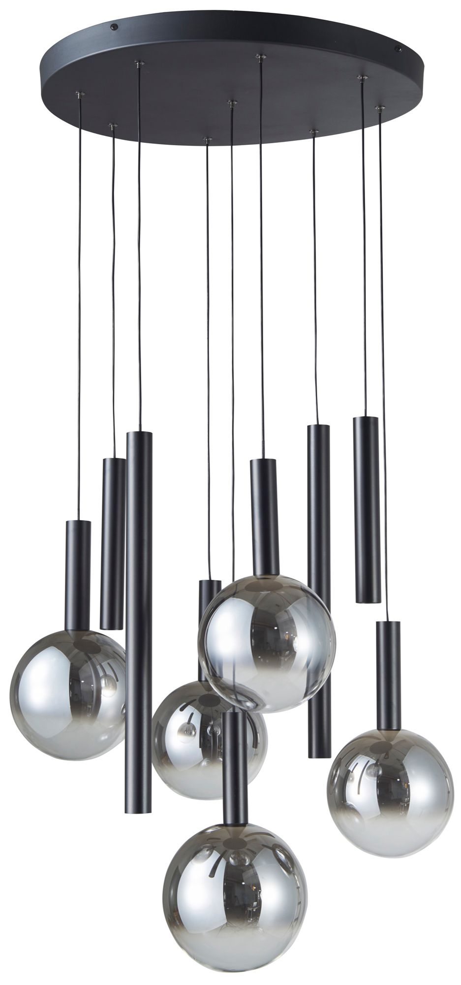 Image 2 Modella 24.5" Wide 9-Light Black Pendant more views