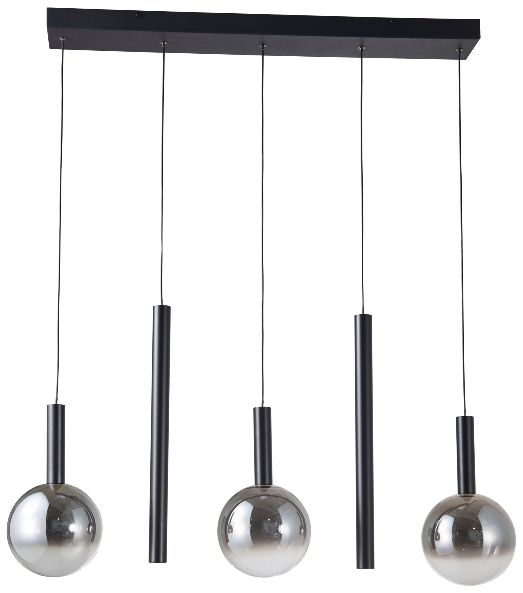 Image 2 Modella 39" Wide 5-Light Black Pendant more views