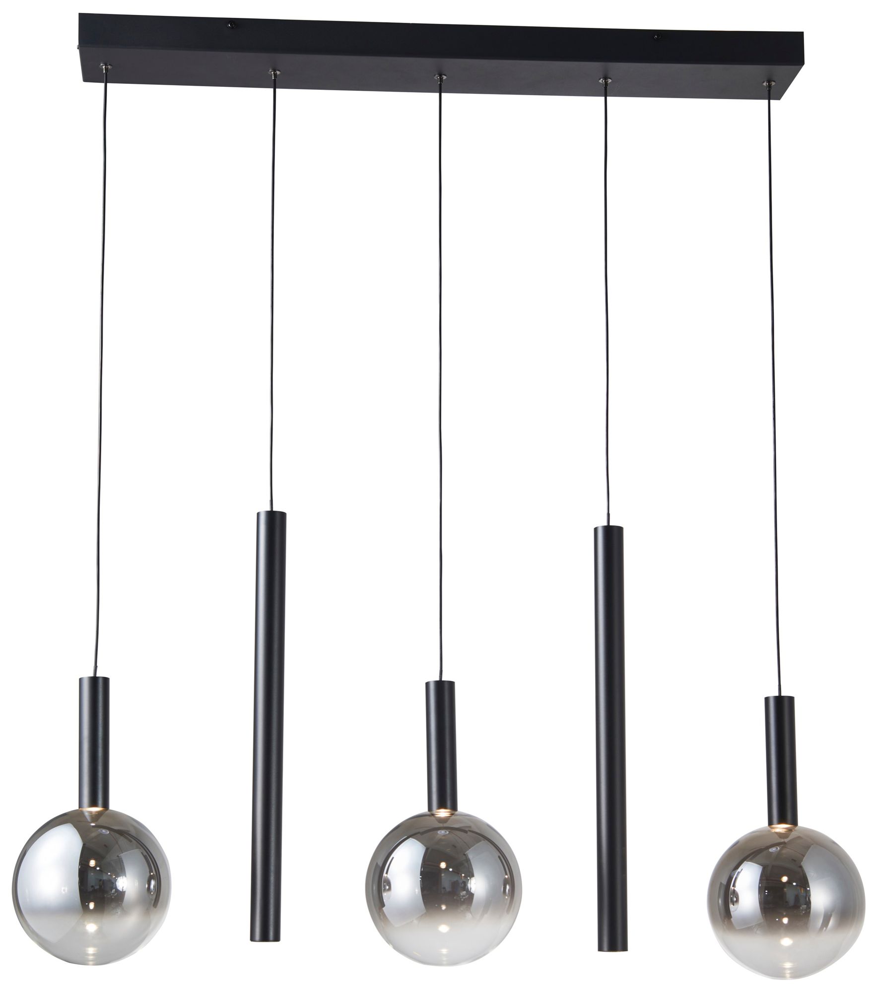 Image 4 Modella 39" Wide 5-Light Black Pendant more views