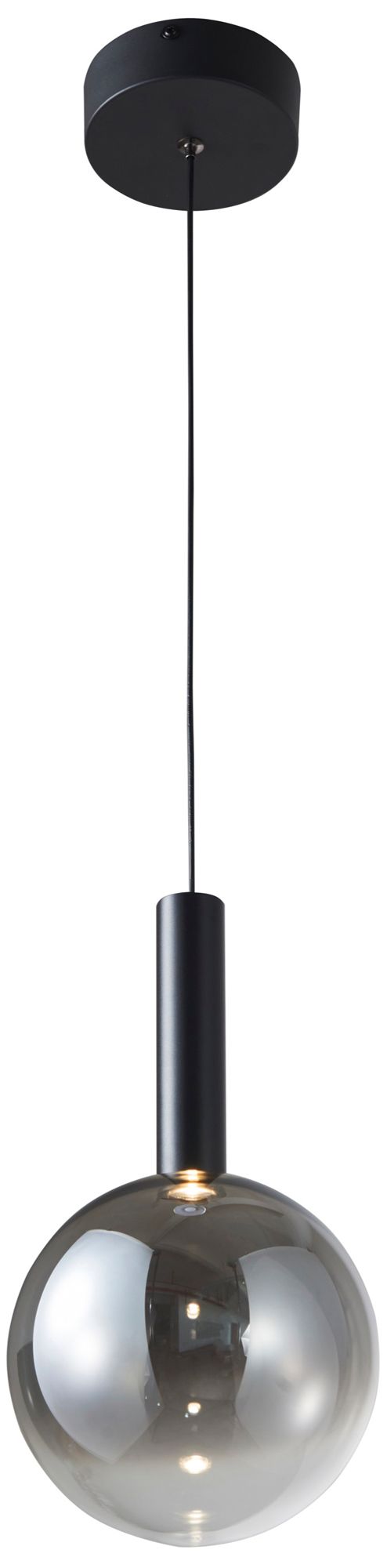 Image 2 Modella 8" Wide Black Pendant more views