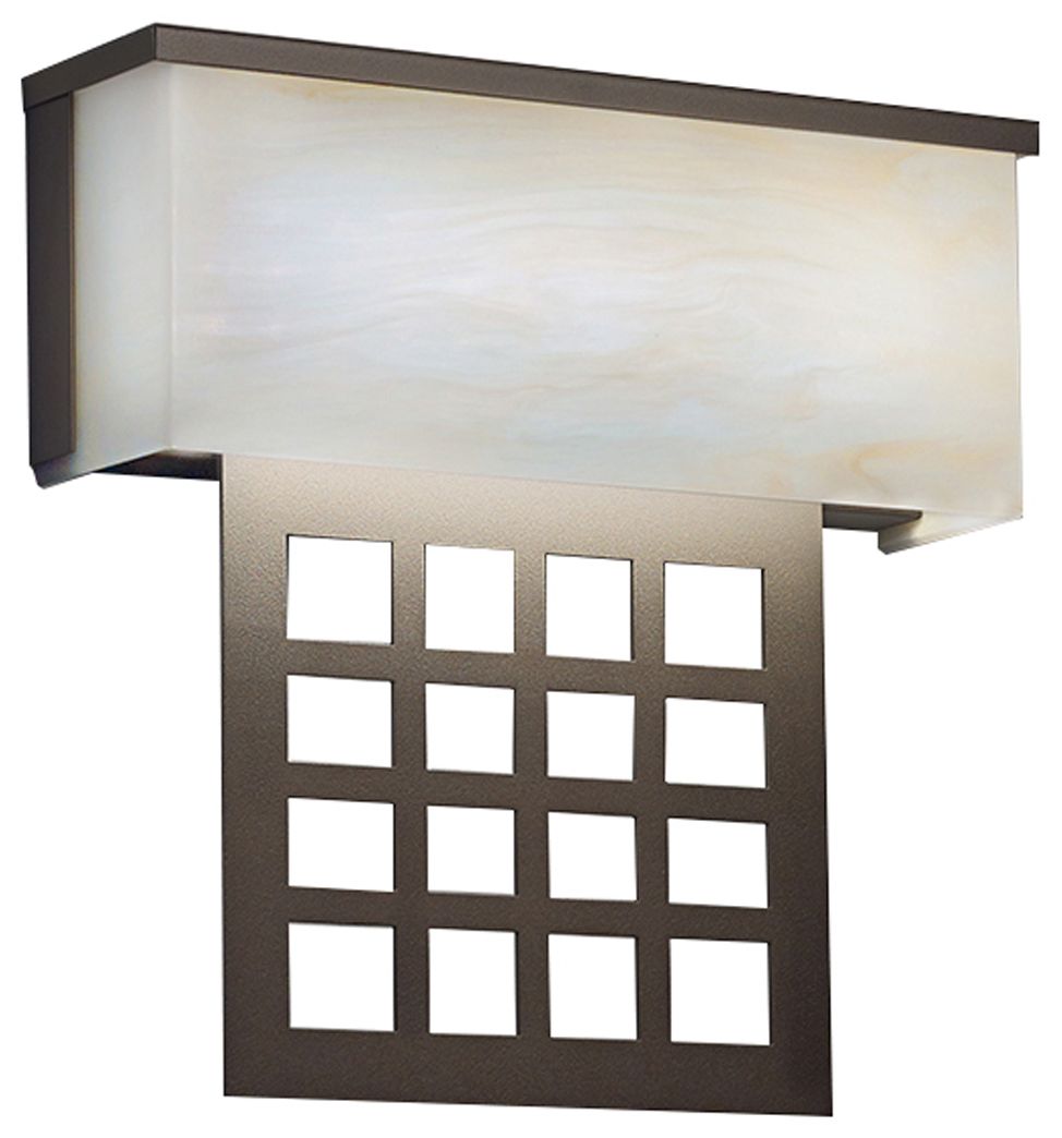 Modelli 14.5" High Cast Bronze|Caramel Onyx ADA Sconce Triac LED