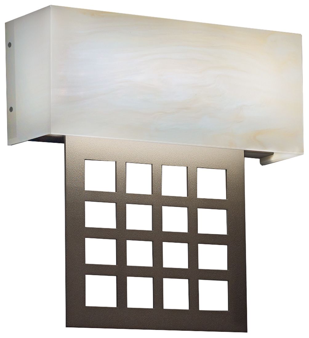 Modelli 14.5" High Cast Bronze|Caramel Onyx ADA Sconce Triac LED
