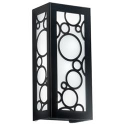 Modelli 14&quot; High Black and Opal Acrylic ADA Sconce