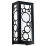 Modelli 14" High Black and Opal Acrylic Exterior Sconce