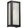 Modelli 14" High Dark Iron and Faux Alabaster ADA Sconce