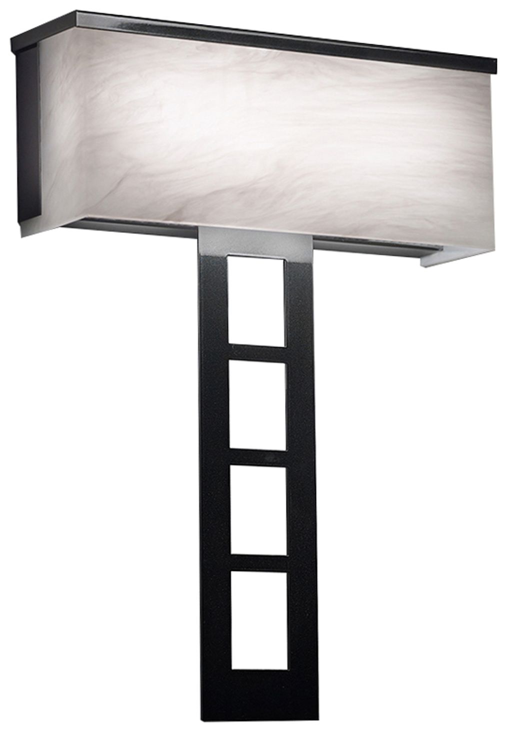 Modelli 20" High Black Pearl|White Swirl Interior Sconce Triac LED
