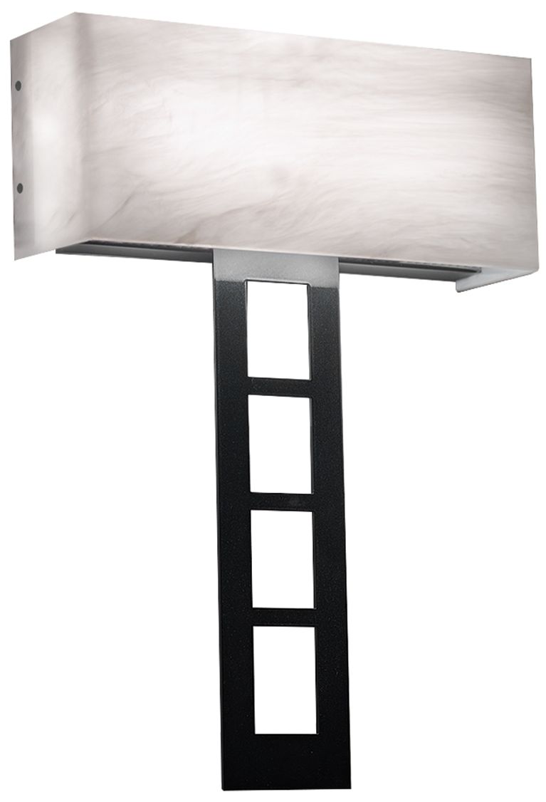 Modelli 20" High Black Pearl|White Swirl Interior Sconce Triac LED