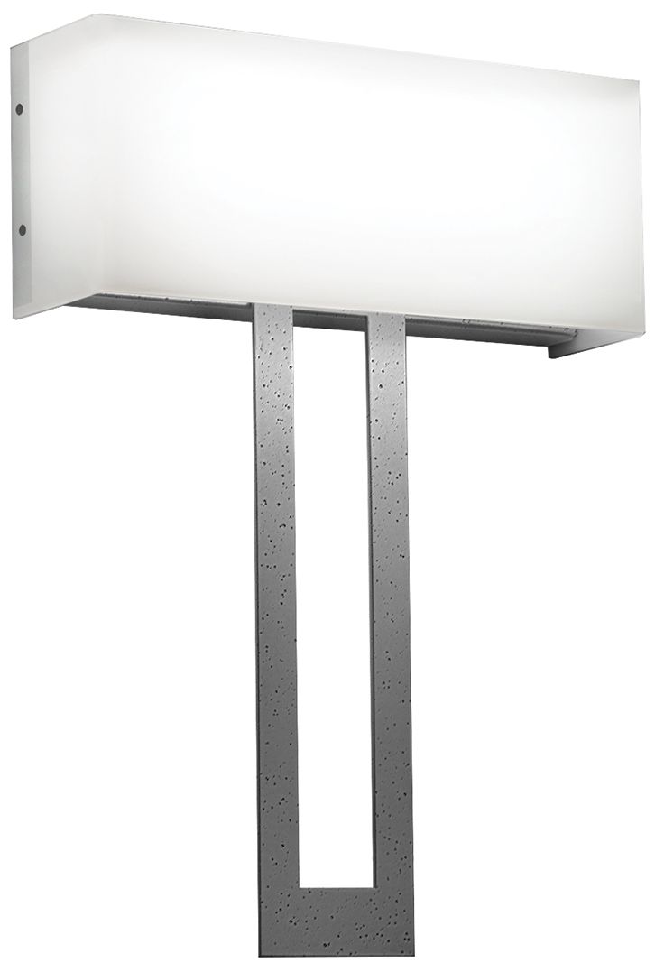 Modelli 20" High Smoked Silver|Opal Acrylic ADA Sconce 0-10V LED