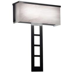 Modelli 20&quot;H Black Pearl and White Swirl Sconce Triac LED