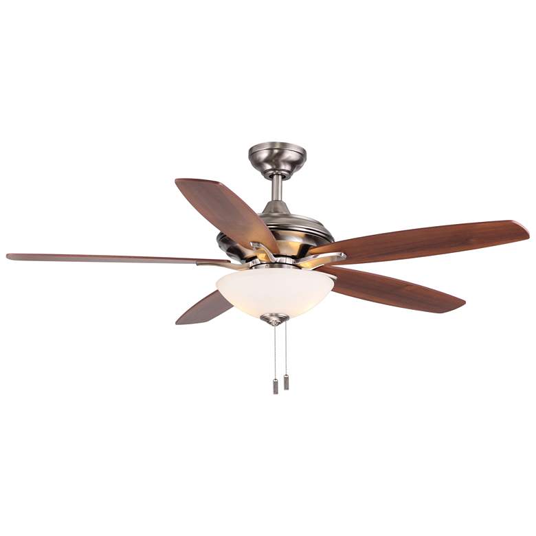 Image 1 Modelo 52" Nickel Finish, Reversible Blades Ceiling Fan by Wind River