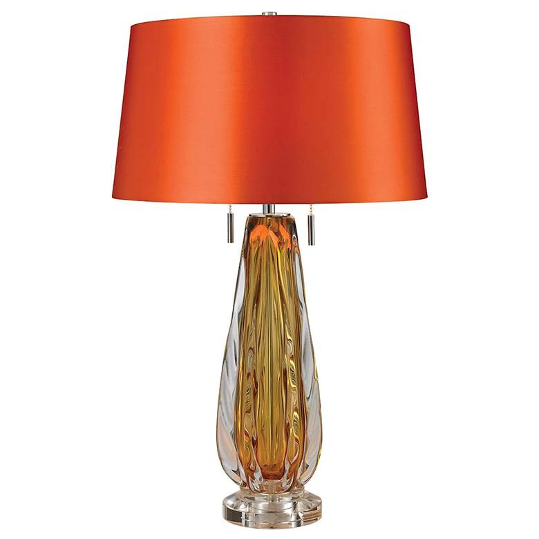 Image 1 Modena 26 inch High 2-Light Table Lamp - Amber
