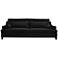 Modena Large 108" Wide Black Velvet Tufted Sofa