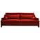 Modena Large 108" Wide Red Velvet Tufted Sofa