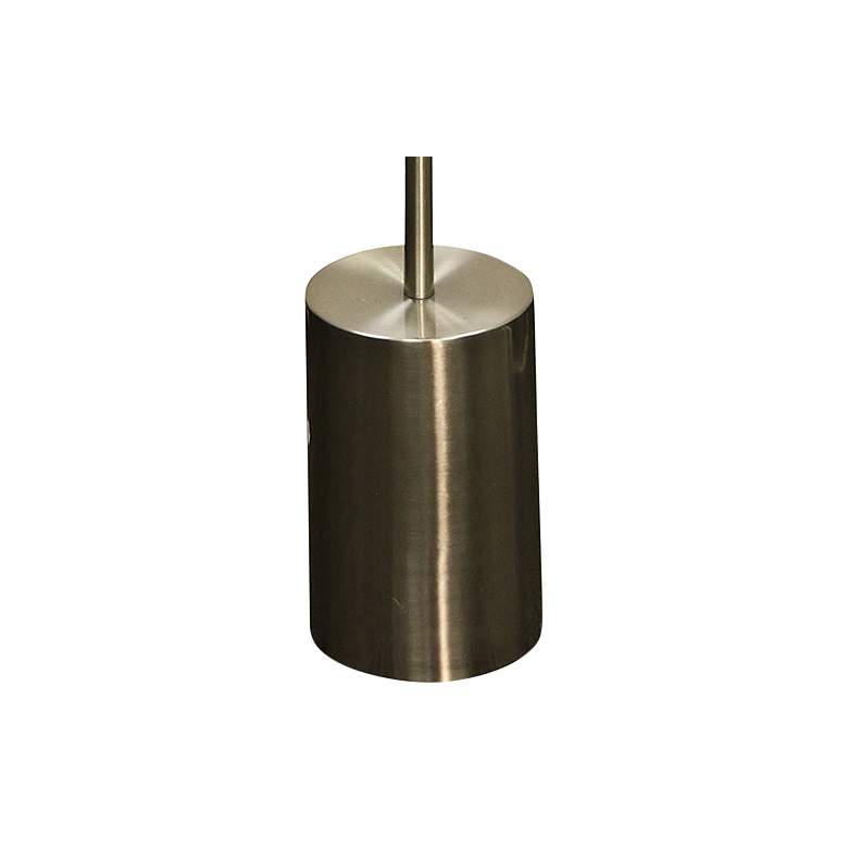 Image 3 Modern 63" High 3-Light Brushed Steel and Brass Metal Floor Lamp more views