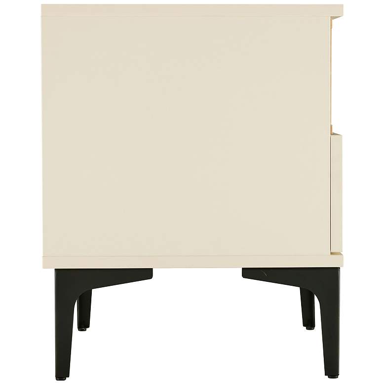 Image 7 Modern Amara Nightstand with 1 Full Extension Drawer and Metal Legs in and more views