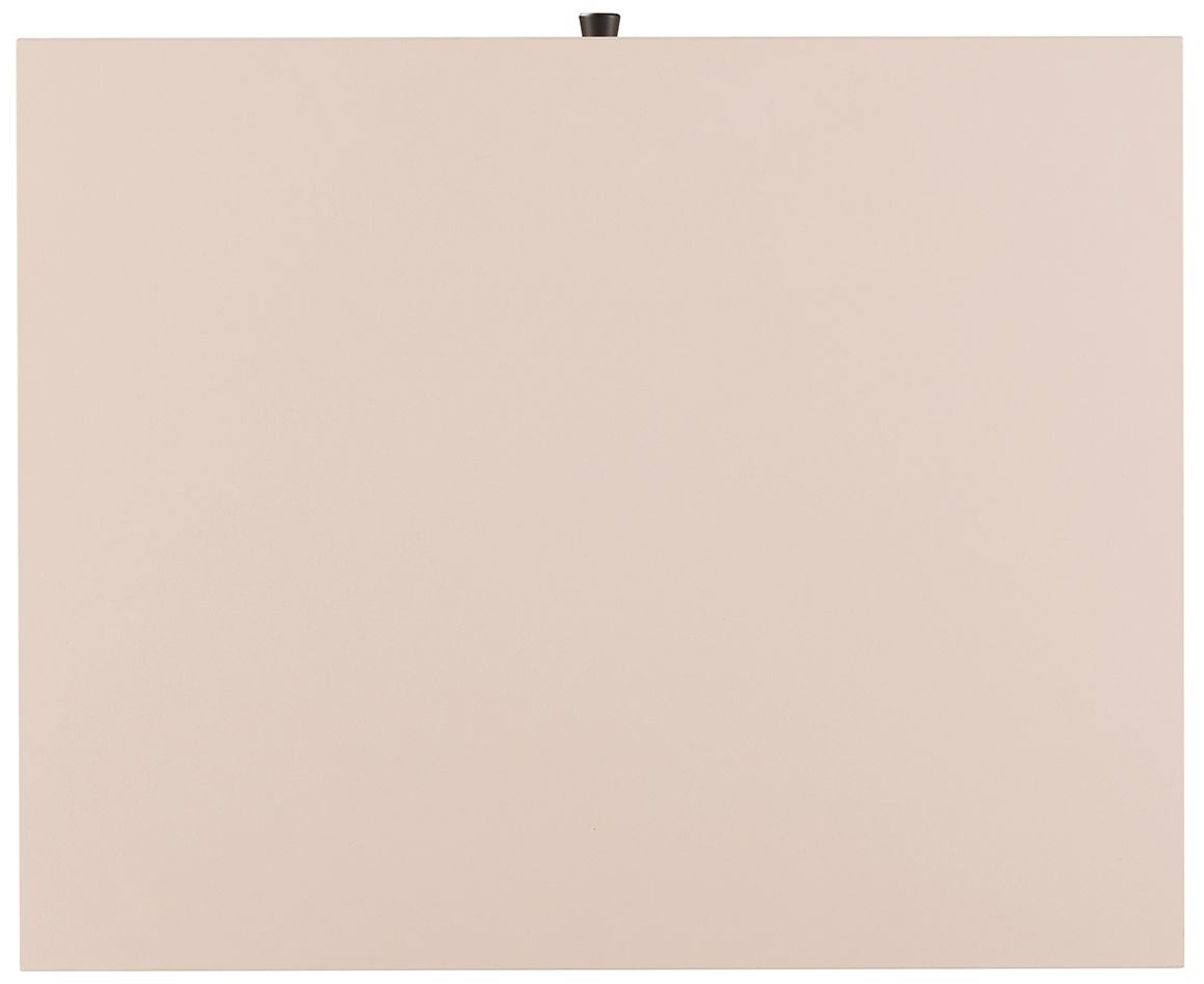 Modern Amara Nightstand with 1 Full Extension Drawer and Metal Legs in Pale