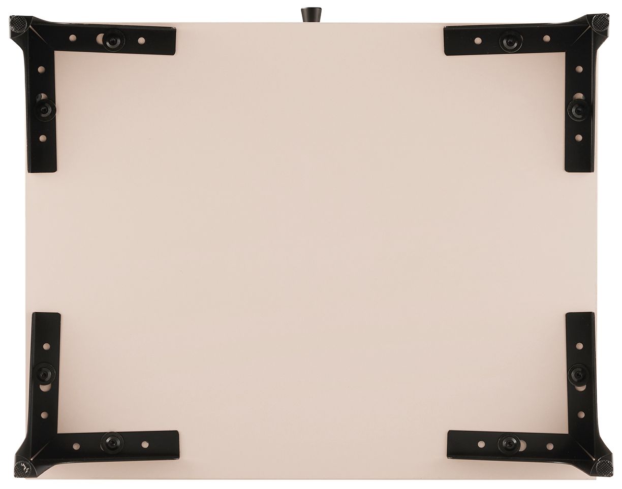 Modern Amara Nightstand with 1 Full Extension Drawer and Metal Legs in Pale