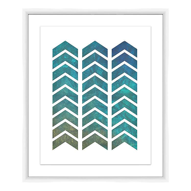 Image 1 Modern Angles 25 1/2" High Framed Wall Art