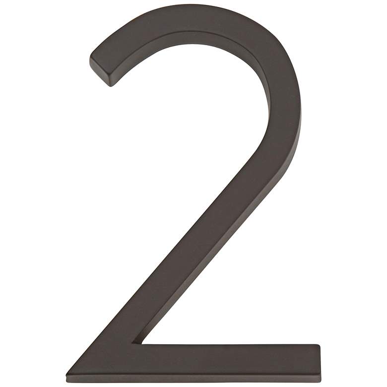 Image 1 Modern Avalon Oil-Rubbed Bronze House Number 2