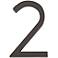 Modern Avalon Oil-Rubbed Bronze House Number 2